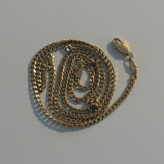 18K Yellow Gold Italian Cuban Link Chain – 18”