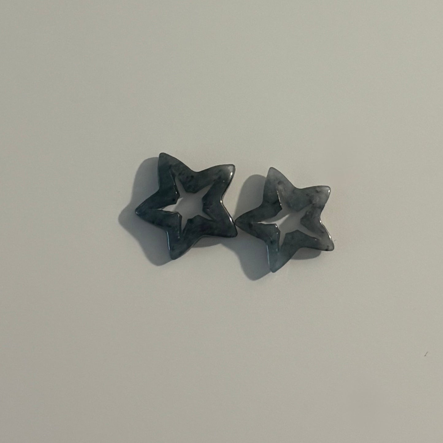 Jade Star Slider Charms -Light & Dark Jade