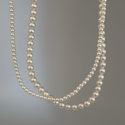 Genuine Cultured Pearl Necklaces – 14K Gold Clasp