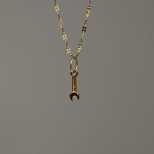 24k mini wrench charm