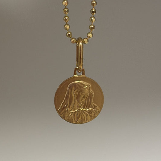 14k virgencita charm