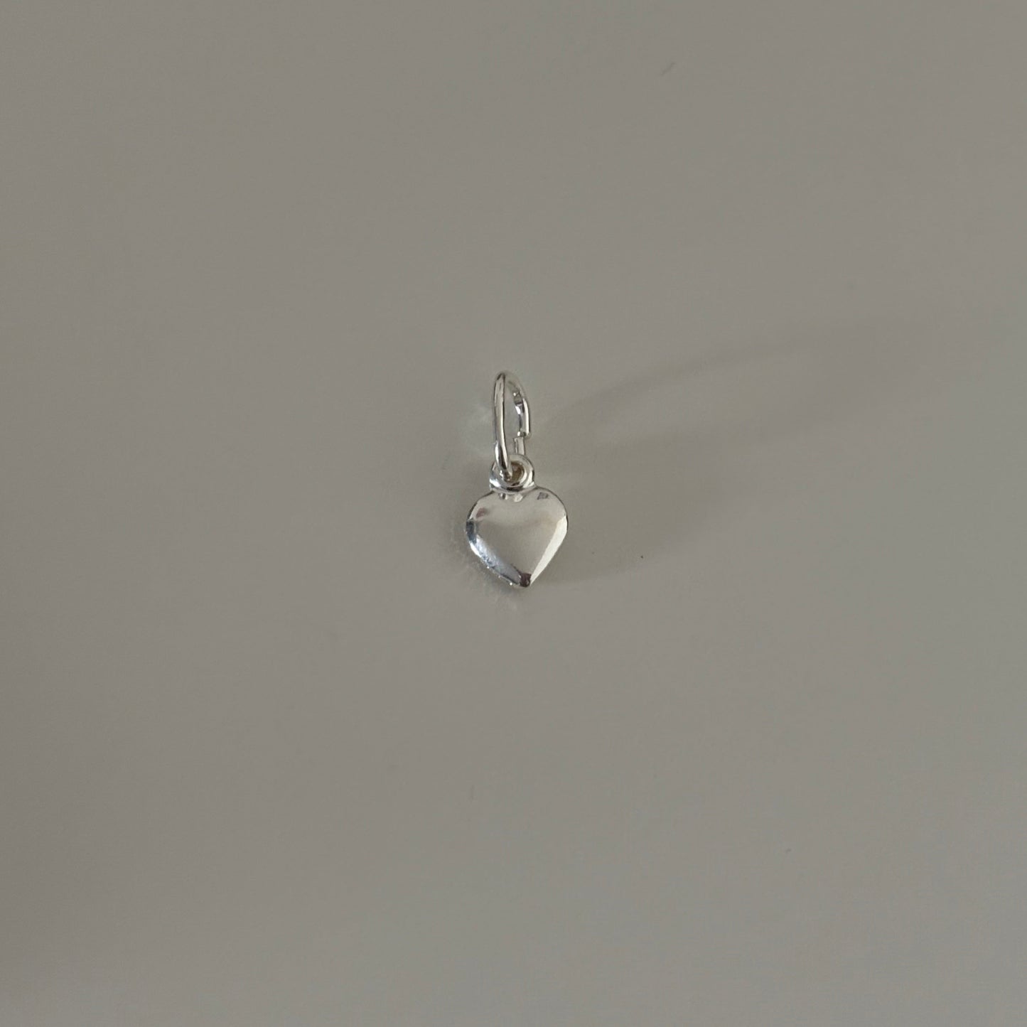 Tiny Heart Charm – Sterling Silver 925 Italy