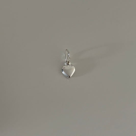 Tiny Heart Charm – Sterling Silver 925 Italy