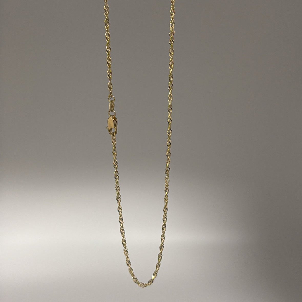 14k solid singapore chain