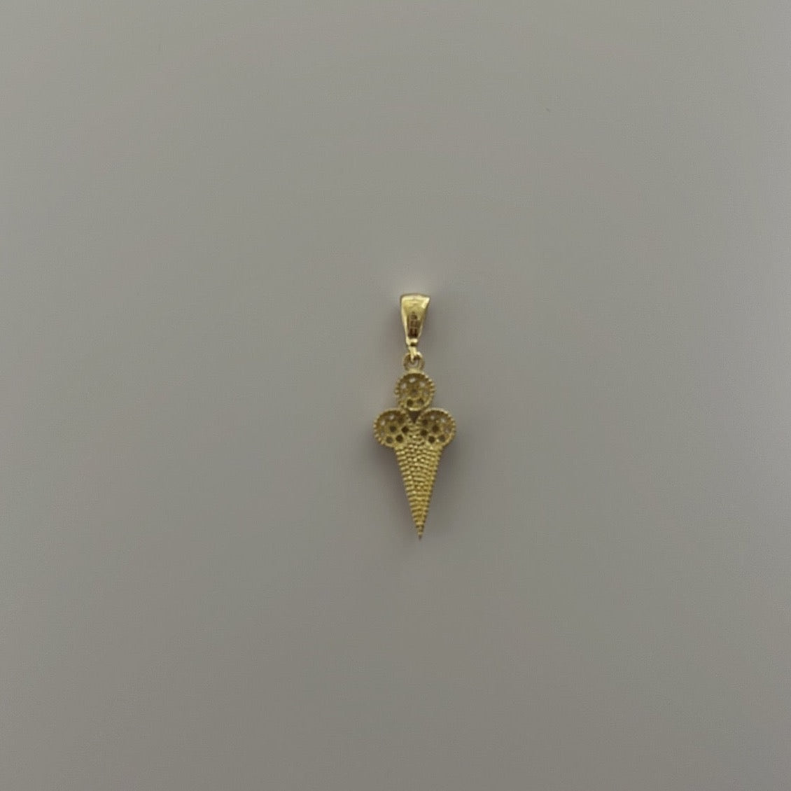 14k  ice cream charm