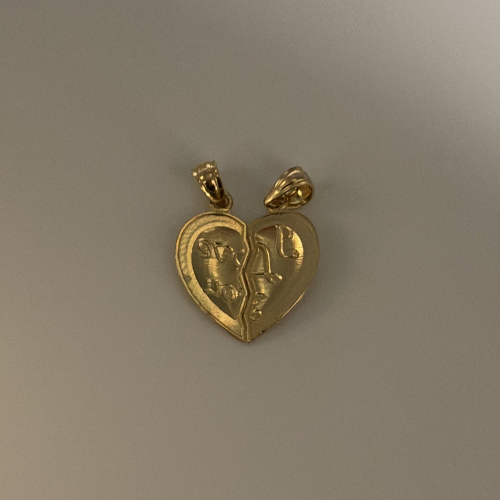 14k I love you break-apart charm