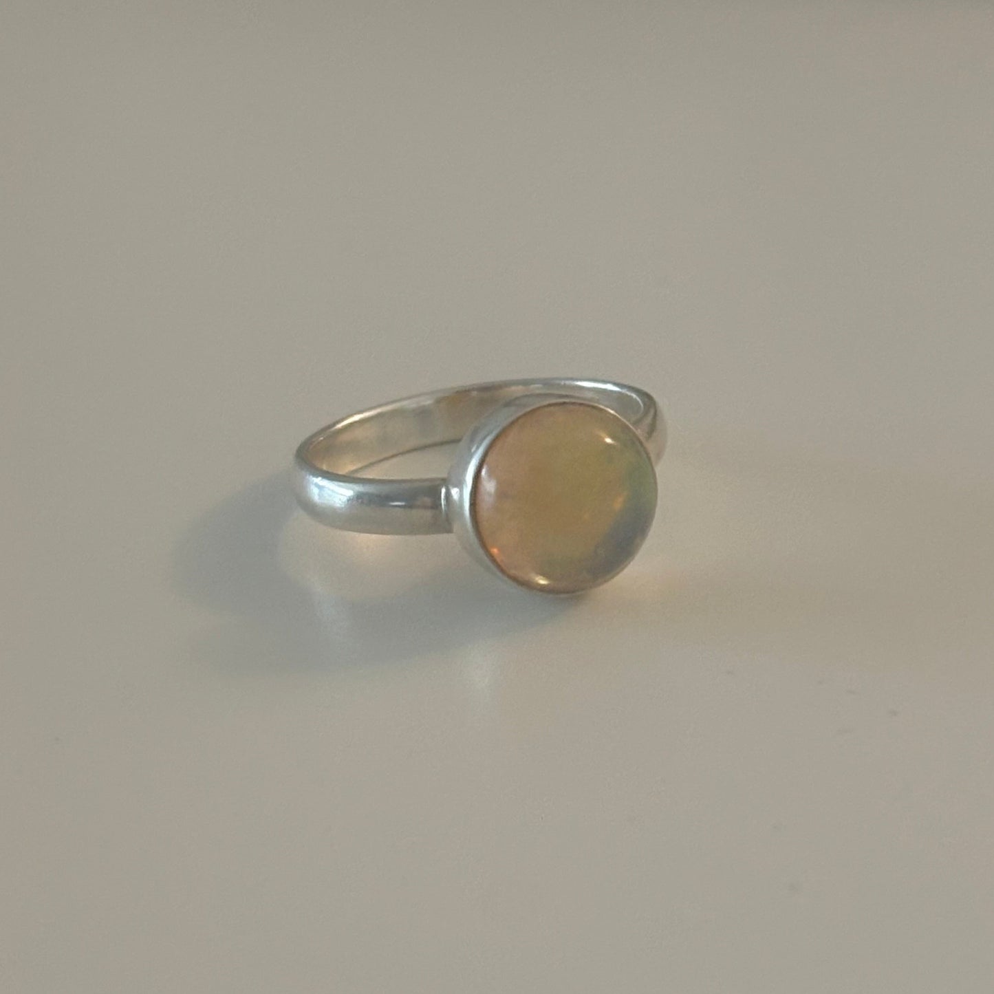 Natural Opal Ring in 925 Sterling Silver