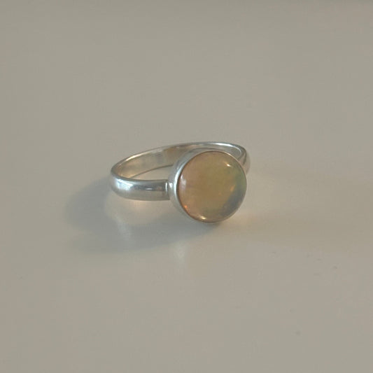 Natural Opal Ring in 925 Sterling Silver