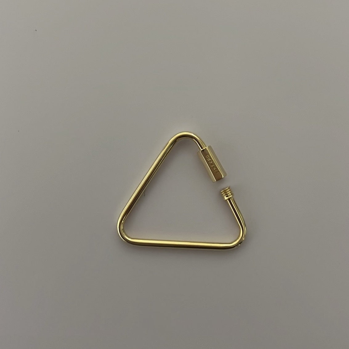 14k Solid gold triangle connector