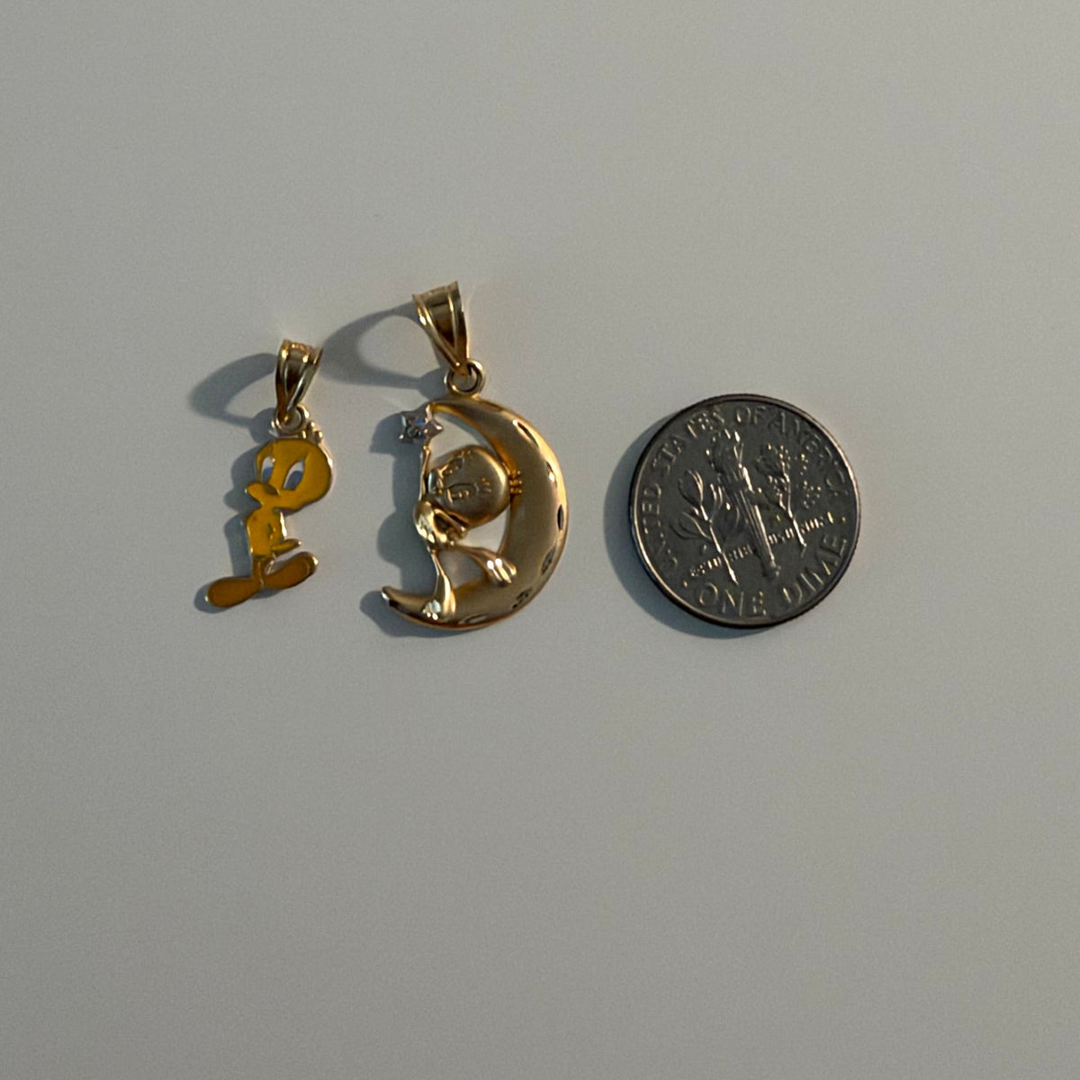 14K Yellow Gold Tweety Bird Charm – Two Styles