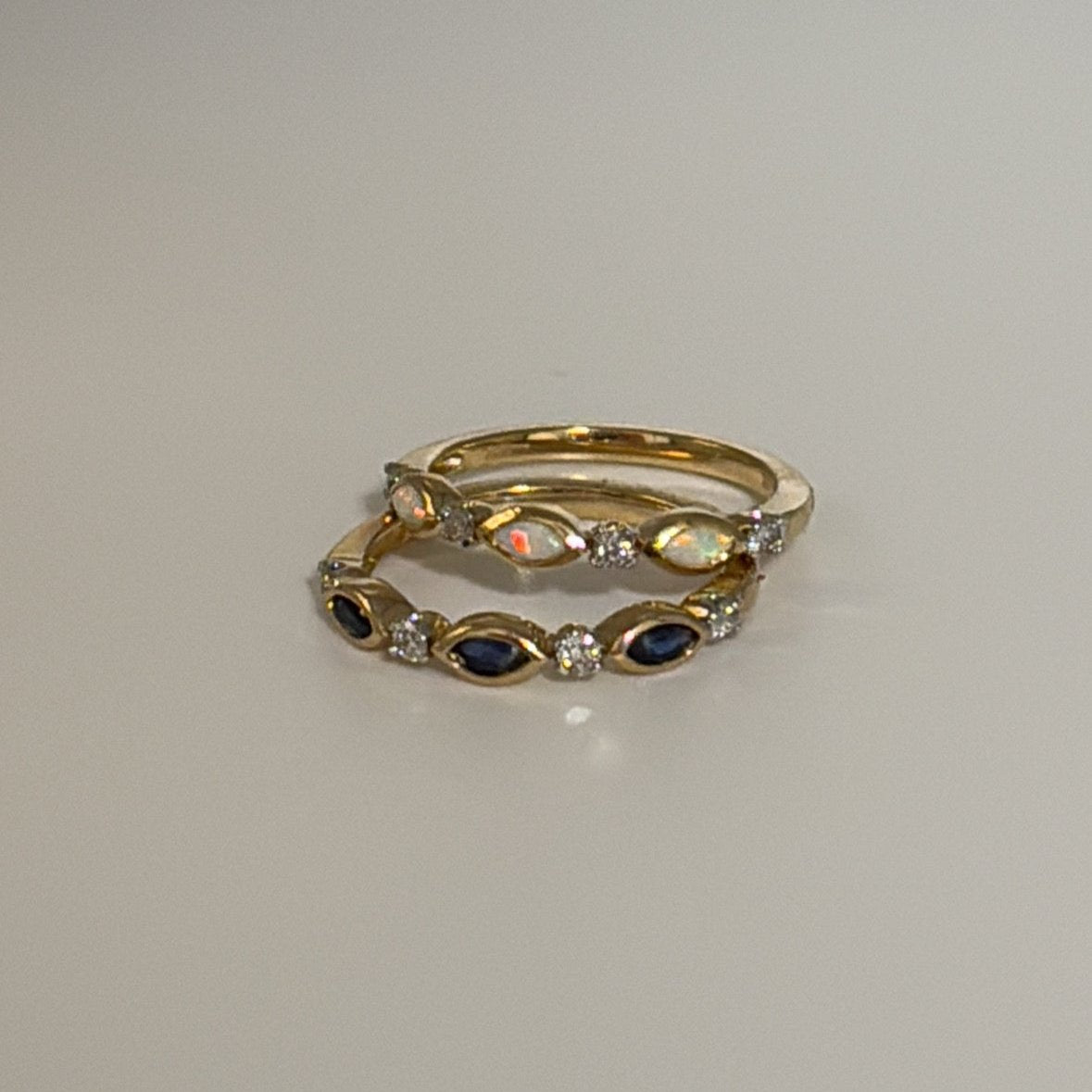 10k sapphire and diamond ring