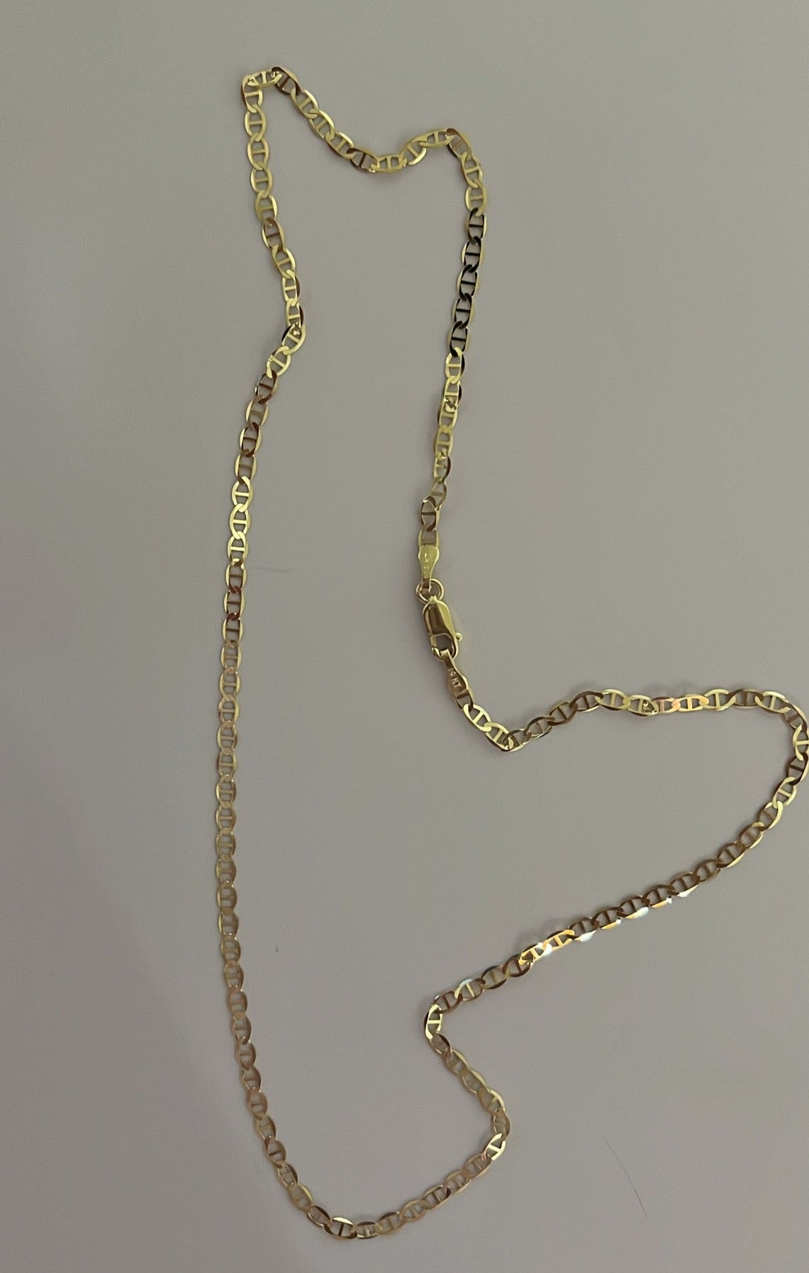 14k solid mariner chain