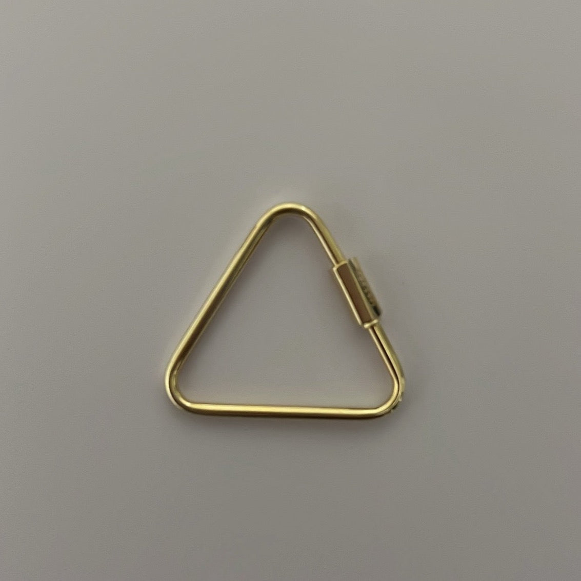 14k Solid gold triangle connector