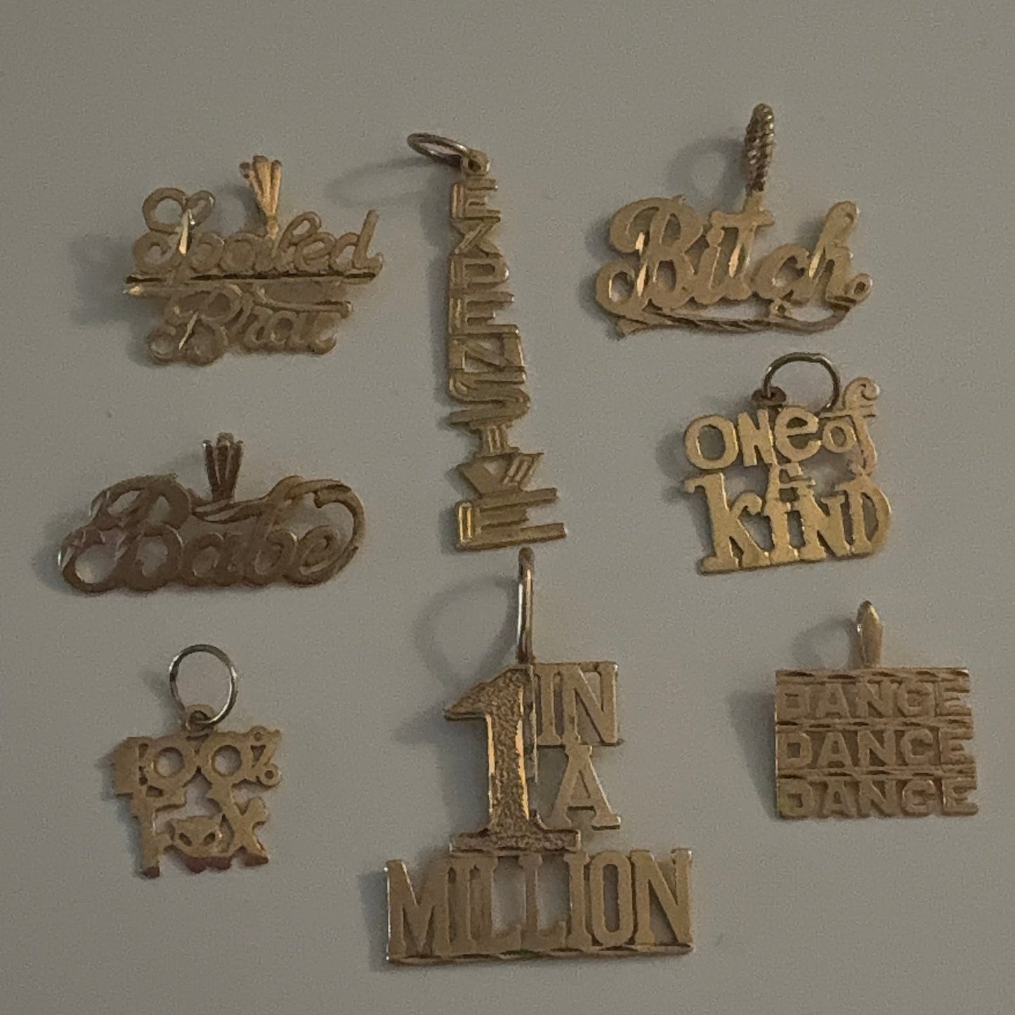 Random Mix of Talking Charms – 14K Yellow Gold (Vintage & Modern Mix)