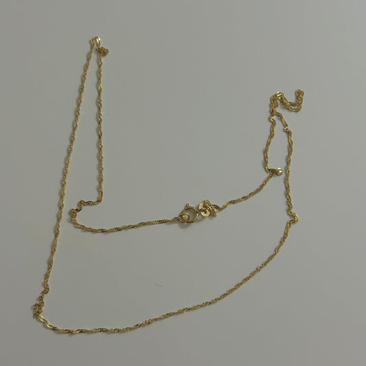 14K Yellow Gold Singapore Chain – 18”