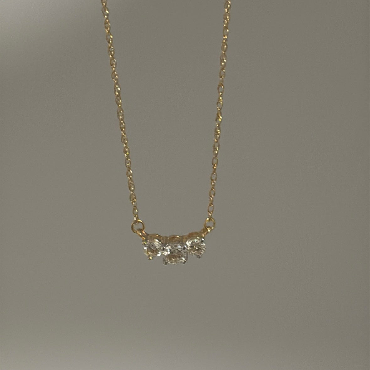 10K diamond necklace