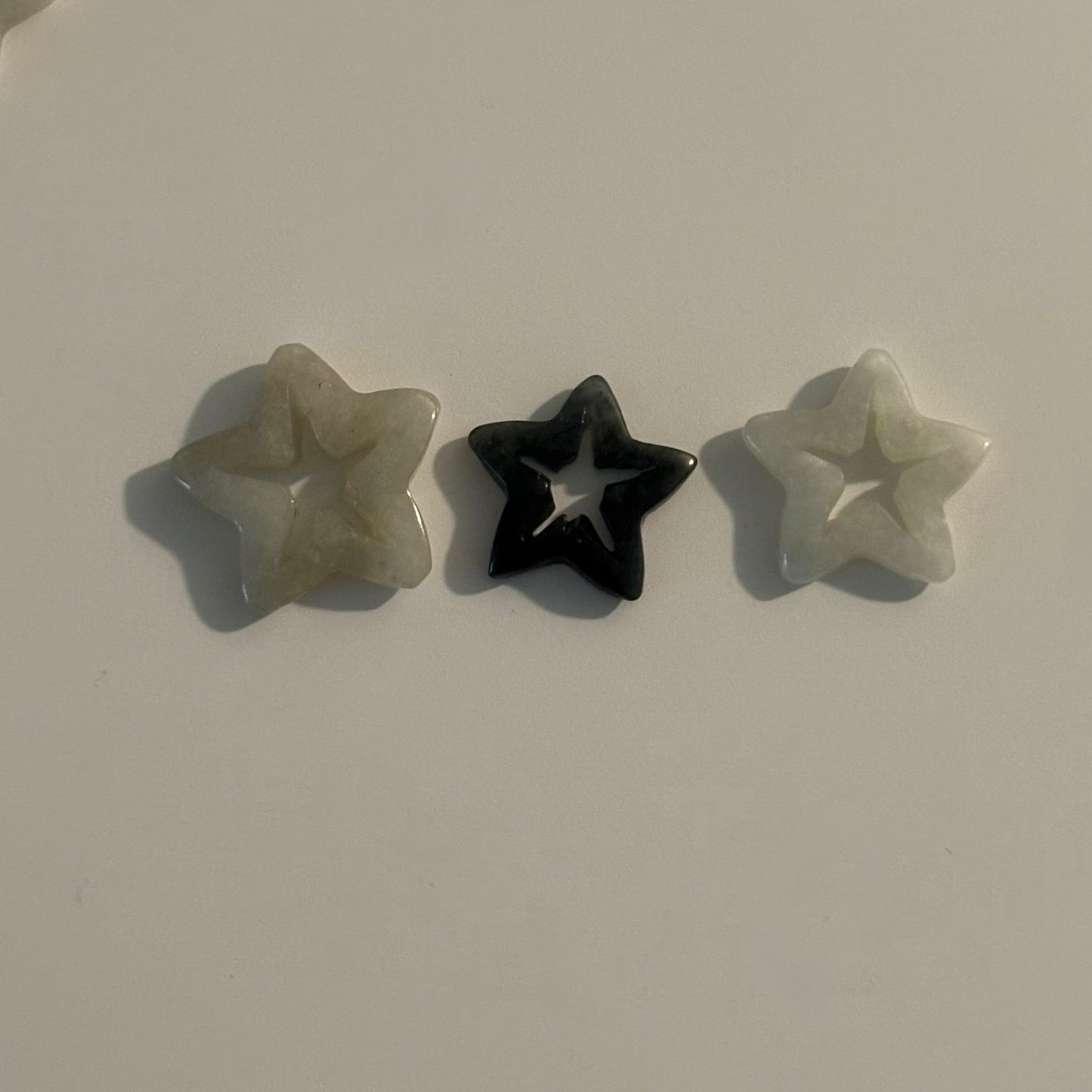 Jade Star Slider Charms -Light & Dark Jade