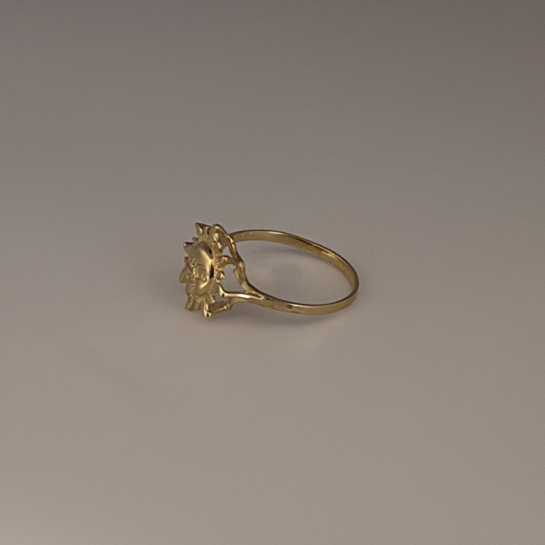 14k Sun and Moon ring