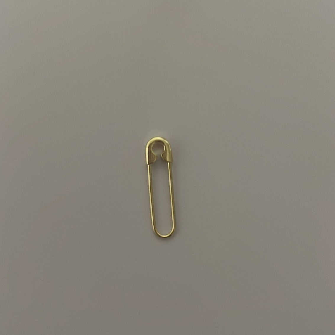 14k solid gold safety pin