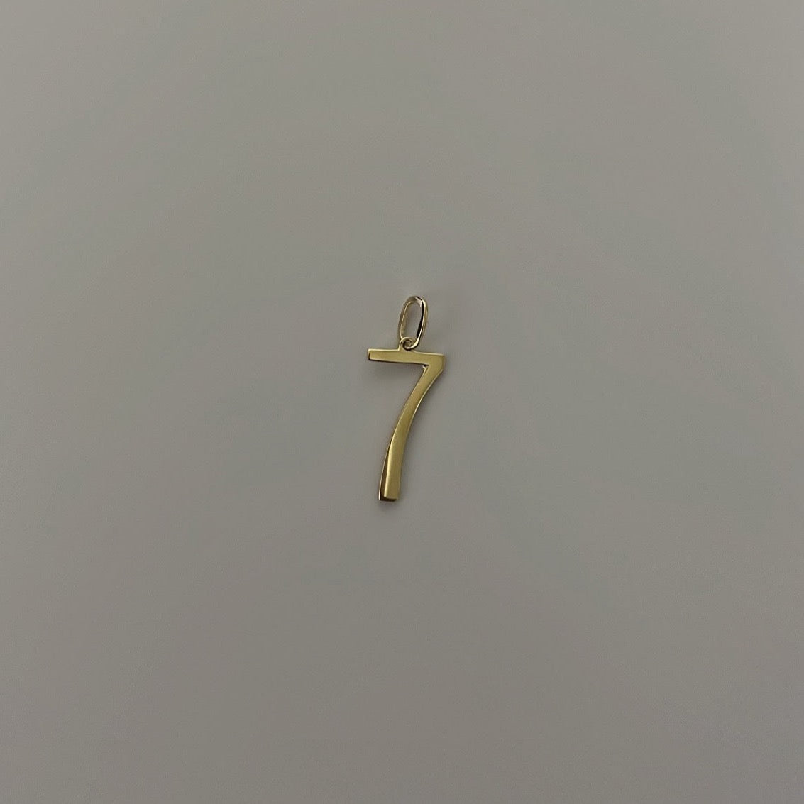 14K solid gold Number charms