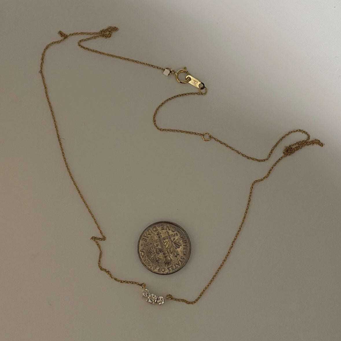 10K diamond necklace