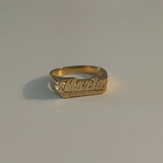Vintage “Maria” Name Rings -14K Gold