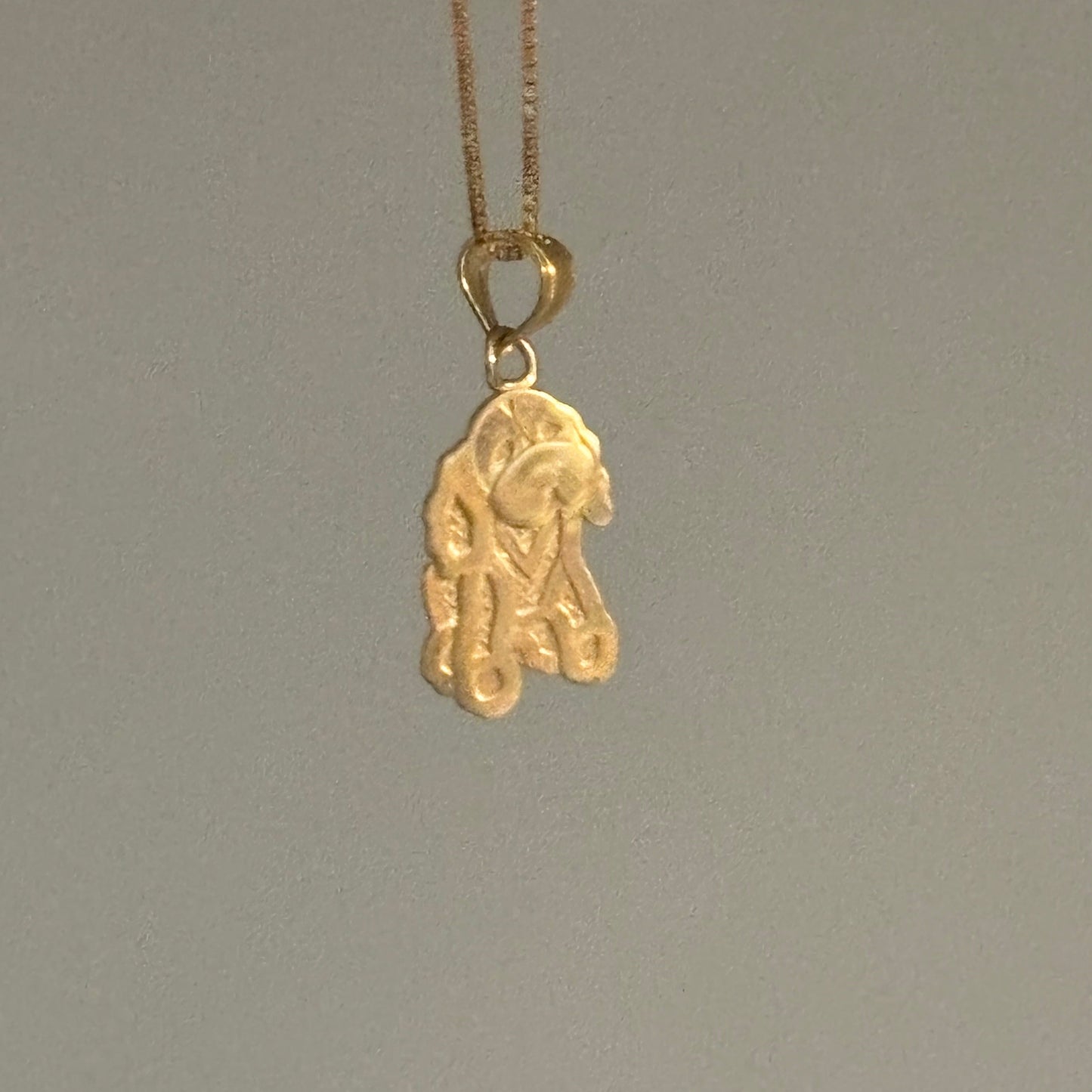 10K Yellow Gold “I ♥ My Dog” Puppy Charm