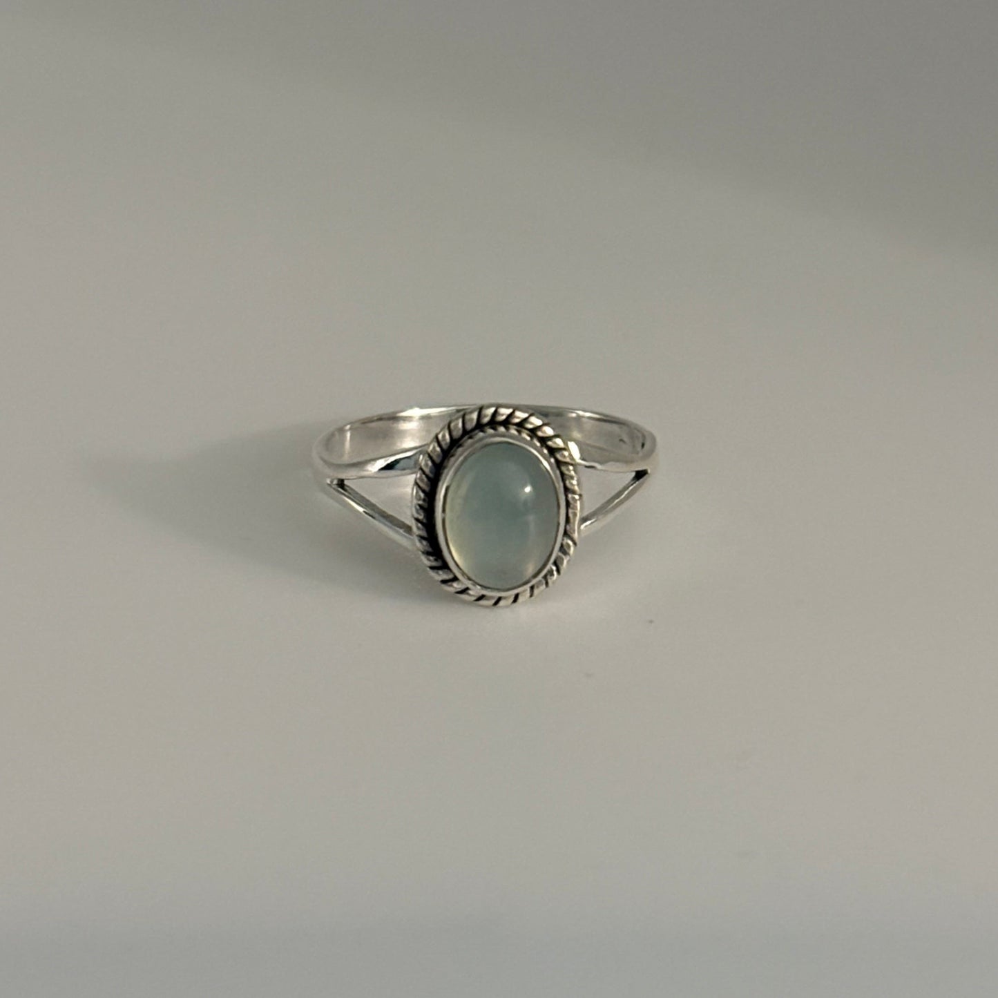 Natural Chalcedony Ring – Sterling Silver 925