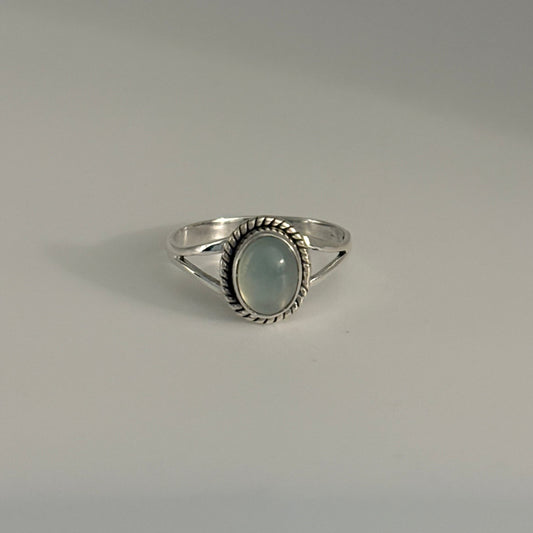 Natural Chalcedony Ring – Sterling Silver 925