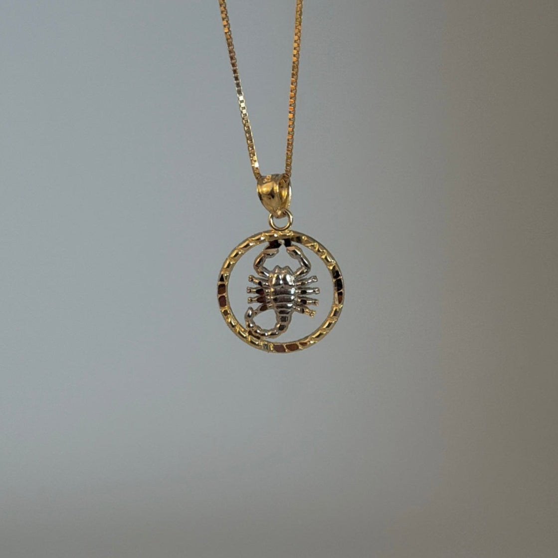14k Scorpio charm