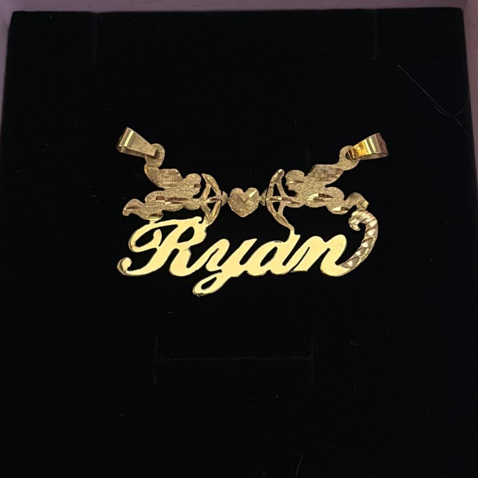 14K solid gold Custom Nameplates