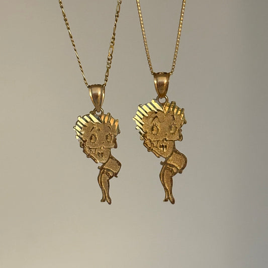 14k Betty boop charm