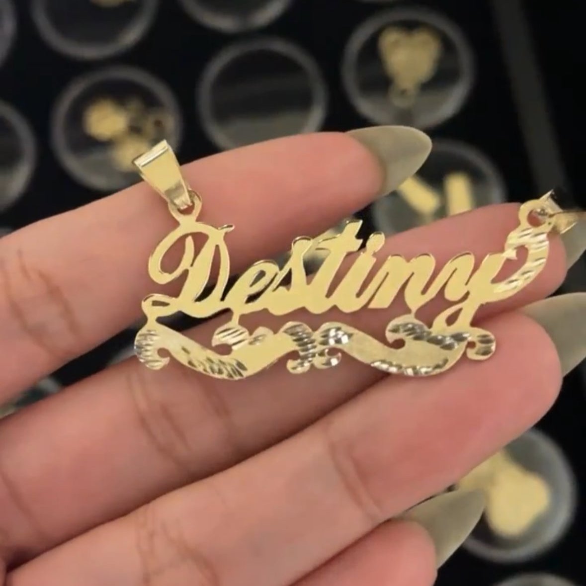 14K solid gold Custom Nameplates