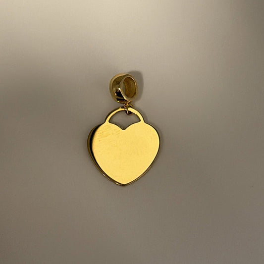 14K ENGRAVABLE HEART TAG