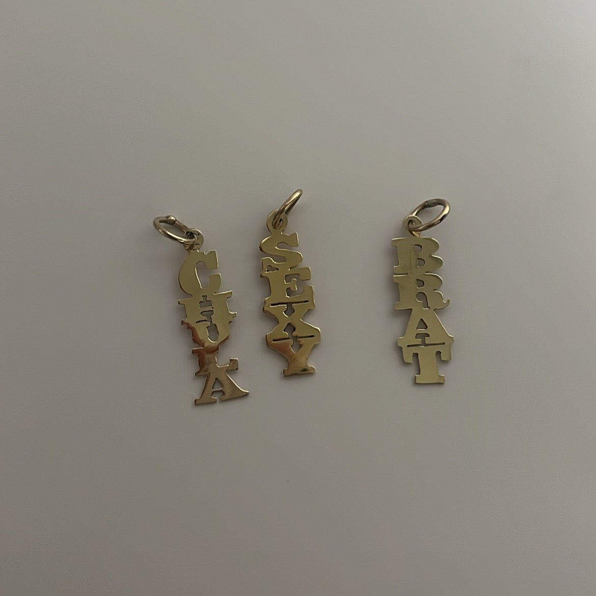 14K BRAT/SEXY/CHULA CHARMS