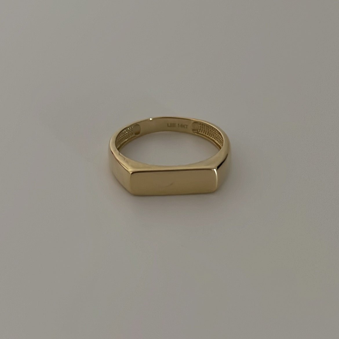 14k solid gold F*ck Off ring