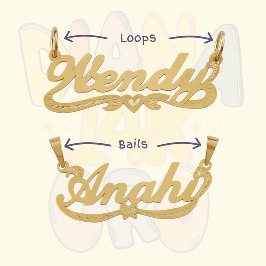 14K solid gold Custom Nameplate